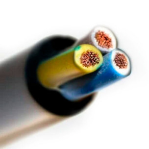 Кабель медный Одесса ГОСТ ПВС 3*0,75 мм² чёрный Украина 